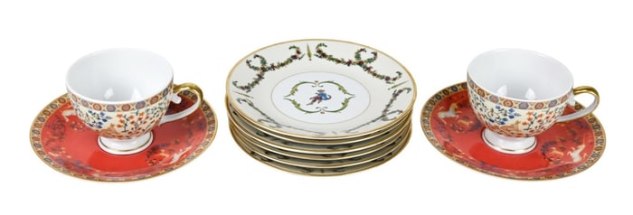 Philippe Deshoulieres Limoges Cake Plates & Coffee