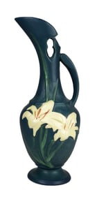 Roseville Pottery Zephyr Lilies Ewer Pitcher Vase