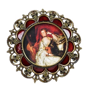 Jay Strongwater Enamel & Jeweled Picture Frame