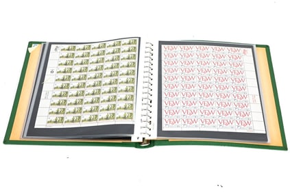 American Art Series Postage Stamps Collection Book