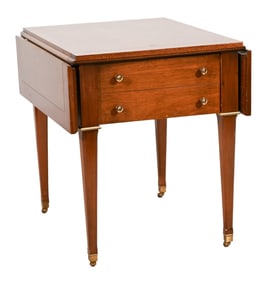 Genuine Mahogany Drop Leaf Side Table