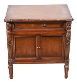 Vintage Solid Hand Carved Mahogany Nightstand