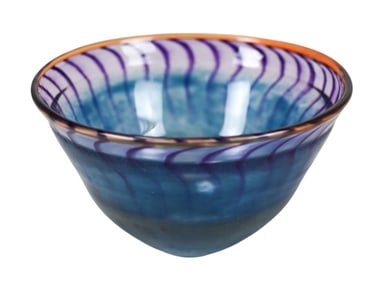 Kosta Boda Signed Kjell Engman Art Glass Bowl