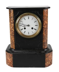 Antique Slate and Marble Mantle Clock