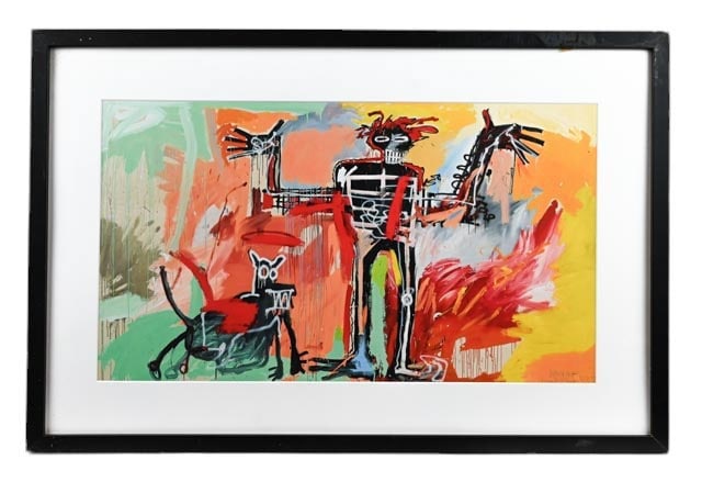 Jean Michel Basquiat Framed Print Boy & Dog (1 of 8)