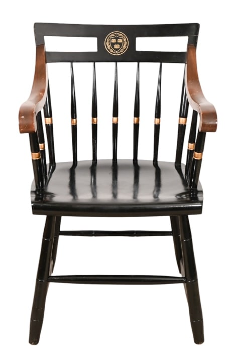 Nichols & Stone Co. Carved Ebonized & Gilt Chair (1 of 12)
