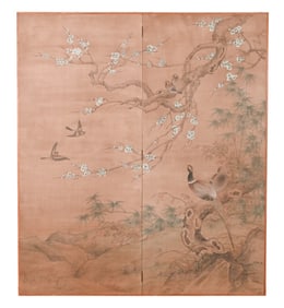 Chinese Oriental Style Double Panel