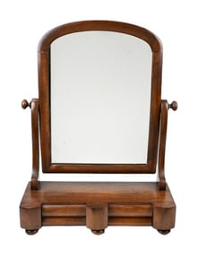 Antique Mens Vanity Shaving Mirror w Drawers