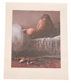 Douglas Hofmann Signed Lithograph Satin Slippers