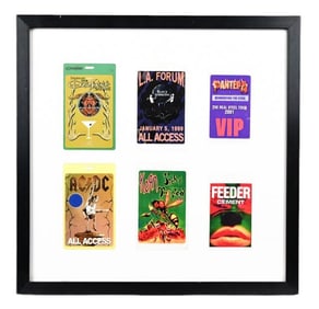 6 Framed All Access Passes ACDC, Korn, and More