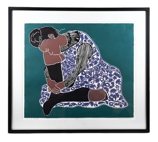 Linda Rose Larochelle Serigraph Alone In Thought