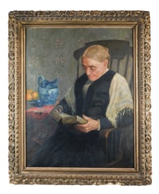 Charles Allen Hulbert Signed Oil Painting Portrait