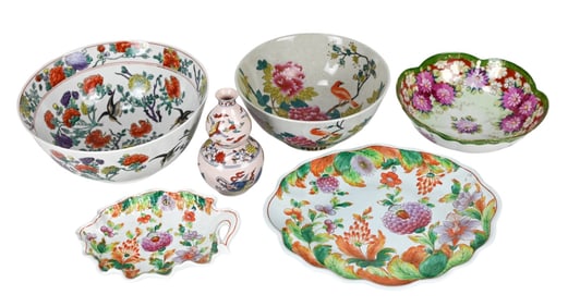 Collection of Japanese Porcelain Polychrome Pieces
