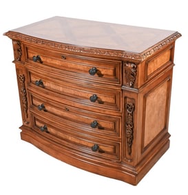 Hooker Baroque Style Carved Drawer File Cabinet