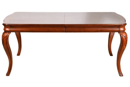 Queen Anne Style Carved Dining Room Table