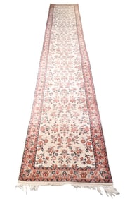 Floral Wool Hand Knotted Hand Woven Runner