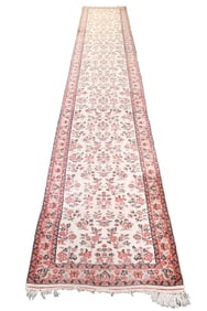 Floral Wool Hand Knotted Hand Woven Runner