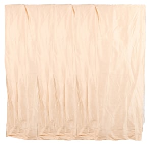 4 Custom Made Gold Silk Blend Lined Drapes