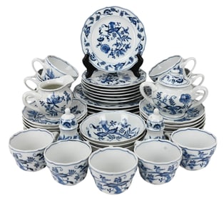 Vintage Blue Danube Porcelain Partial Dinnerware