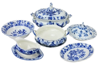 Blue Danube Meissen & Cauldon Meissen Serving