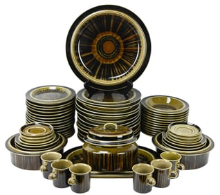 Vintage Arabia Finland Kosmo Ceramic Dinner Set