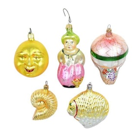 Collection Lacquered Glass Christmas Ornaments