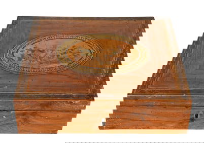 Antique Victorian Satinwood Marquetry Lap Desk