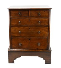 19th C Edwardian 19 Inch 5-Drawer Chest