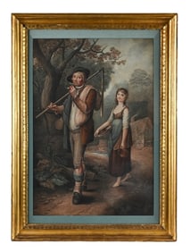 18th C Boucher & Bonnefoy Engraving Period Frame