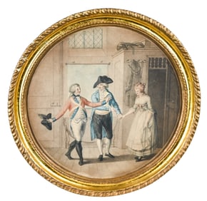 18th C Bunbury & Bartozzi Engraving Soldier