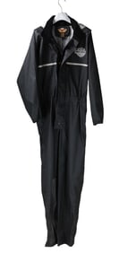 Harley Davidson Unisex One Piece Black Rain Suit