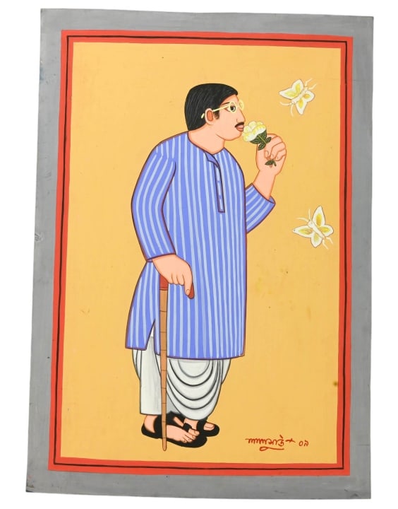 Lalu Prasad Babu Guache on Board Signed (1 of 15)
