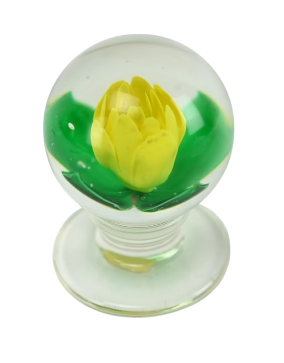 Francis Whittemore Footed Art Glass Paperweight (1 of 7)
