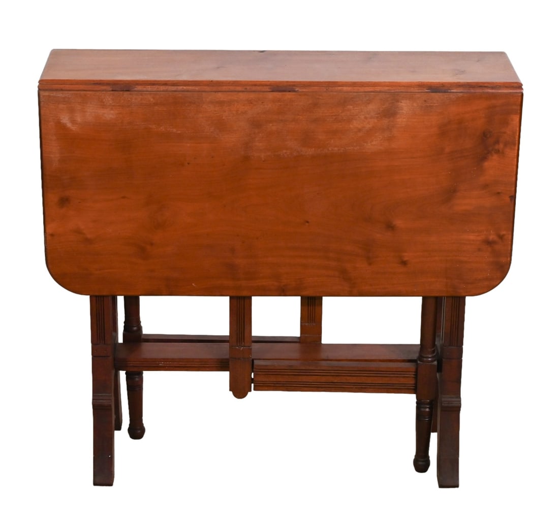 Arts & Crafts Style Mahogany Drop Leaf Table (1 of 11)
