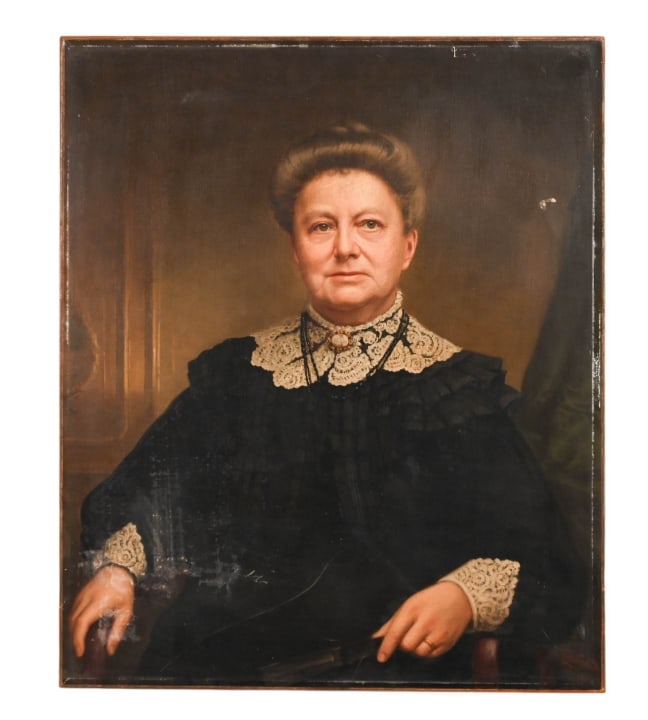 Signed Oil Painting Portrait Gentlewoman 1906 (1 of 13)