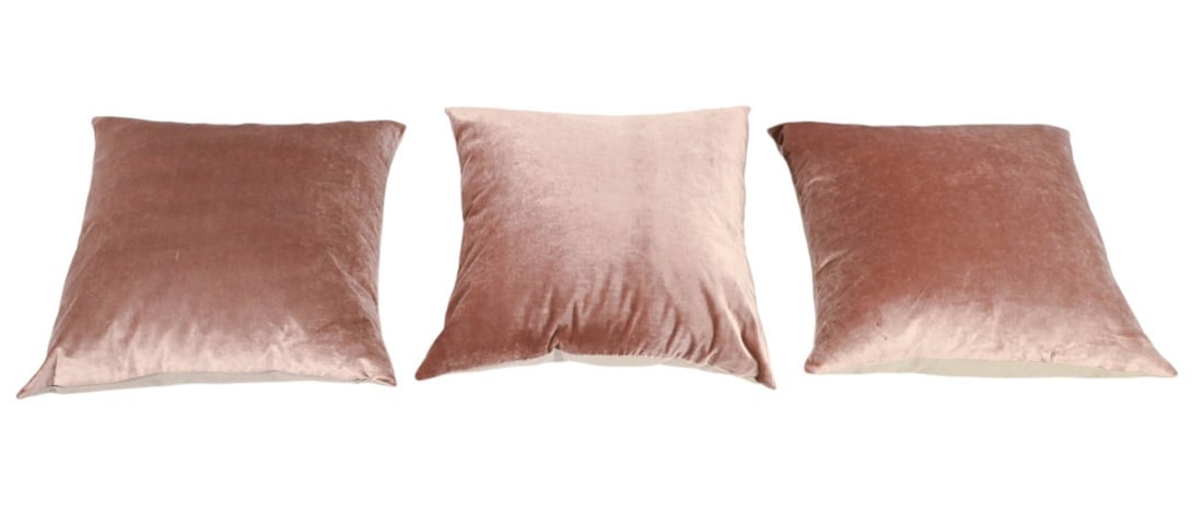 3 Iosis Paris Velvet Down Filled Throw Pillows (1 of 6)