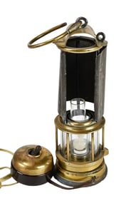 Antique Krawczyk-Wislet Converted Miner Lamp