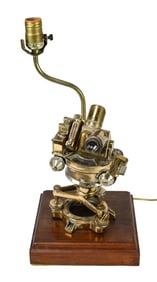 Antique Theodolite Survey Instrument Mounted