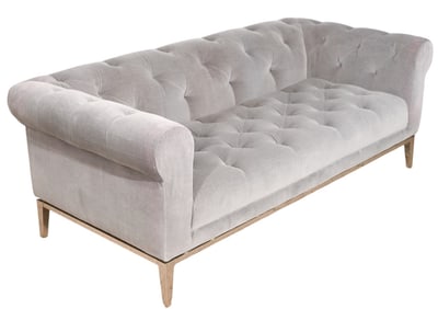 Restoration Hardware Tufted Velvet Love Seat