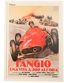 Framed Movie Poster Fangio Una Vita a 300 all Ora