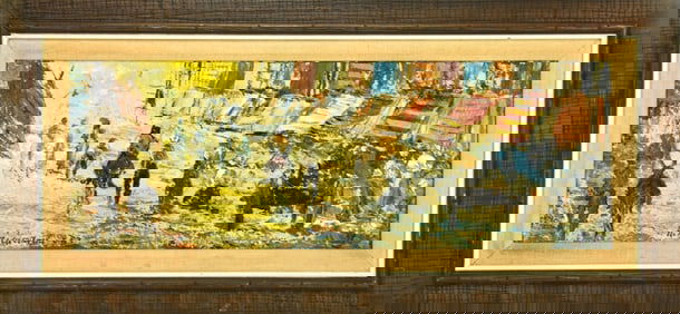 Signed Mid Century Impressionist Oil Painting