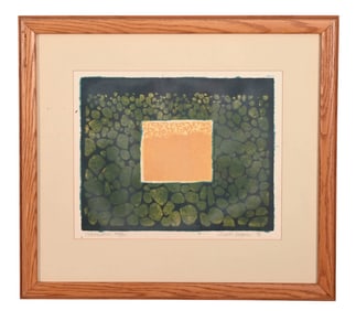 Judith Ingram Signed Abstract Engraving