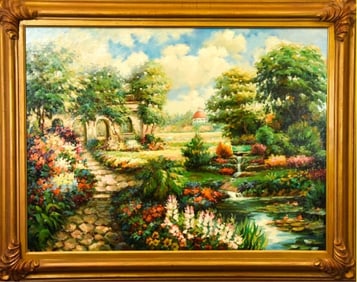 Pollitt Signed Impressionist Style Oil Painting