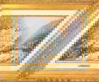 Thomas Kinkade Framed Giclee A Holiday Gathering