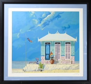 John Kiraly Serigraph "The House that Aloe Built"