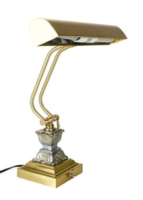 House of Troy Neo Classical Style Brass Piano Lamp