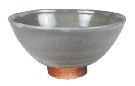 Japanese Pottery Matcha Bowl w Mottled Drip Glaze