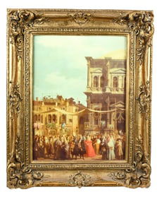 Porcelain Partial Reproduction Canaletto's Venice