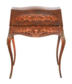 Louis XV Period Marquetry Writing Desk