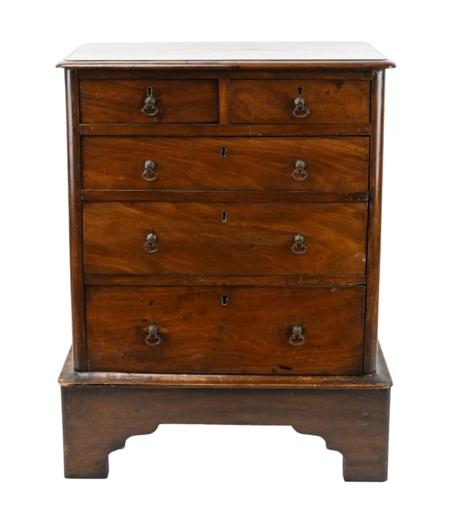 19th C Edwardian 19 Inch 5-Drawer Chest (1 of 12)